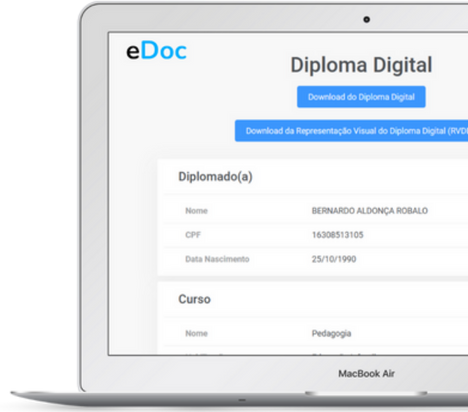 Diploma Digital 100% integrado ao Jacad.